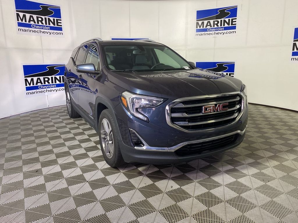 Blue Steel Metallic 2019 GMC Terrain SUV / Crossover Front-Wheel Drive 9-Speed Automatic