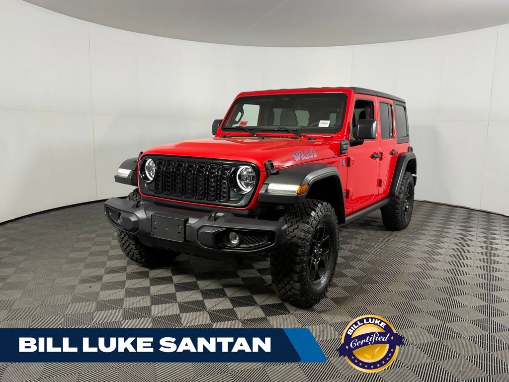 Red Clearcoat 2025 Jeep Wrangler 4xe SUV / Crossover Four-Wheel Drive 8-Speed Automatic