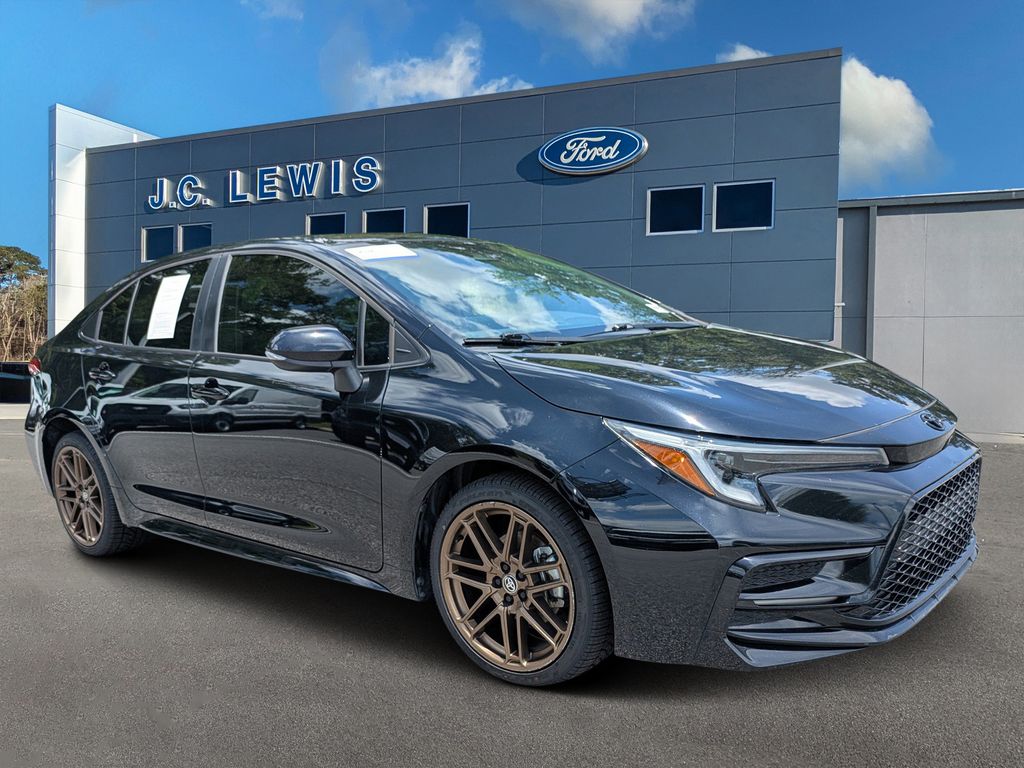 Midnight Black Metallic 2024 Toyota Corolla Sedan Front-Wheel Drive Continuously Variable Transmission