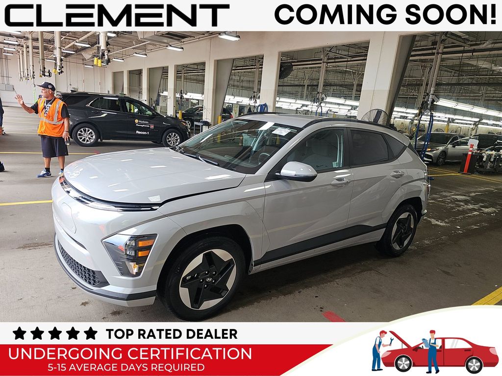 Cyber Gray Metallic 2024 Hyundai Kona Electric SUV / Crossover Front-Wheel Drive Automatic