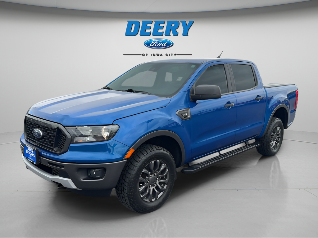 Lightning Blue Metallic 2020 Ford Ranger XLT SuperCrew RWD Pickup Truck 4X2 Automatic
