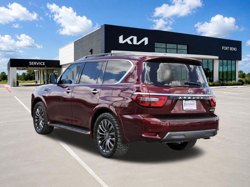 2021 Nissan Armada Platinum Red at Parkway Family Mazda