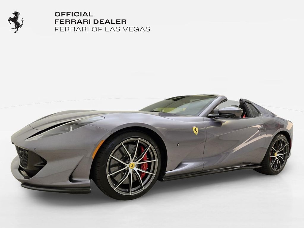 Grigio GTS 2022 Ferrari 812 GTS RWD Convertible Rear-Wheel Drive 7-Speed Manual