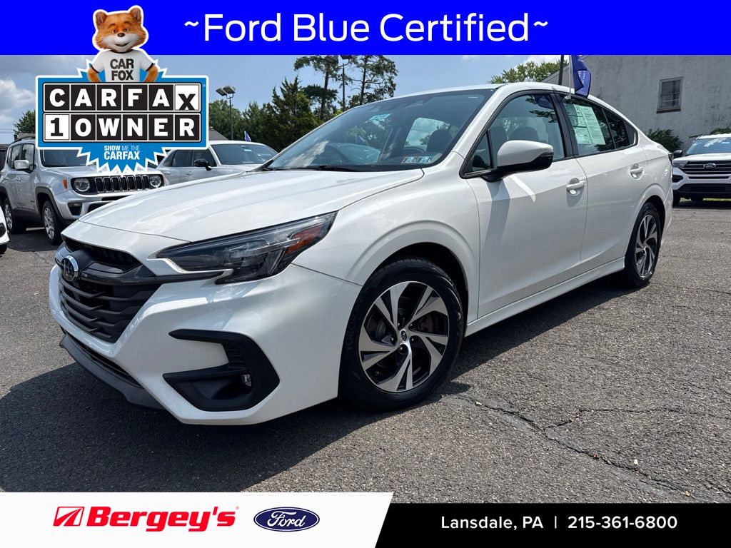 Crystal White Pearl 2024 Subaru Legacy Sedan All-Wheel Drive Continuously Variable Transmission