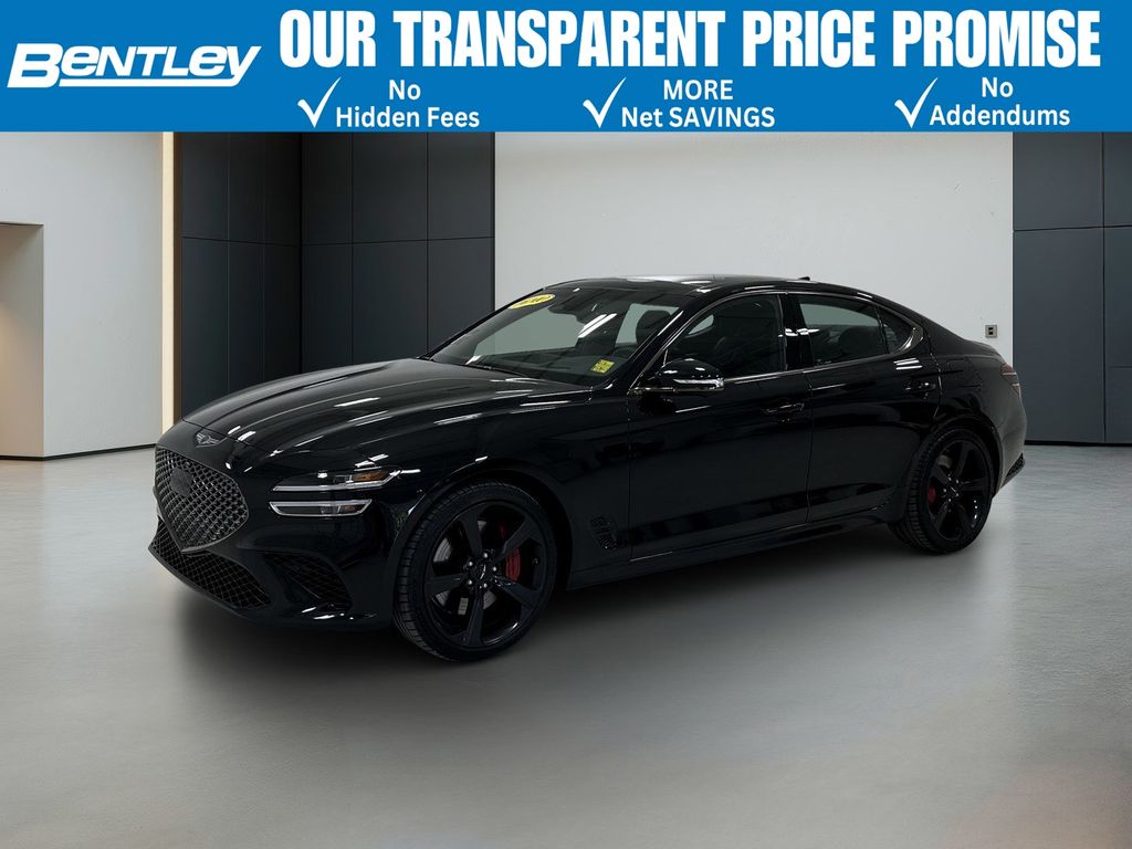Vik Black 2026 Genesis G70 3.3T Sport Prestige RWD Sedan Rear-Wheel Drive 8-Speed Automatic