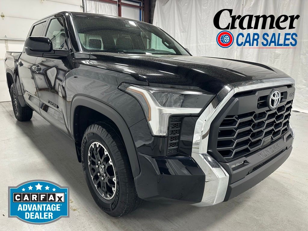 Midnight Black Metallic 2025 Toyota Tundra Pickup Truck Four-Wheel Drive Automatic