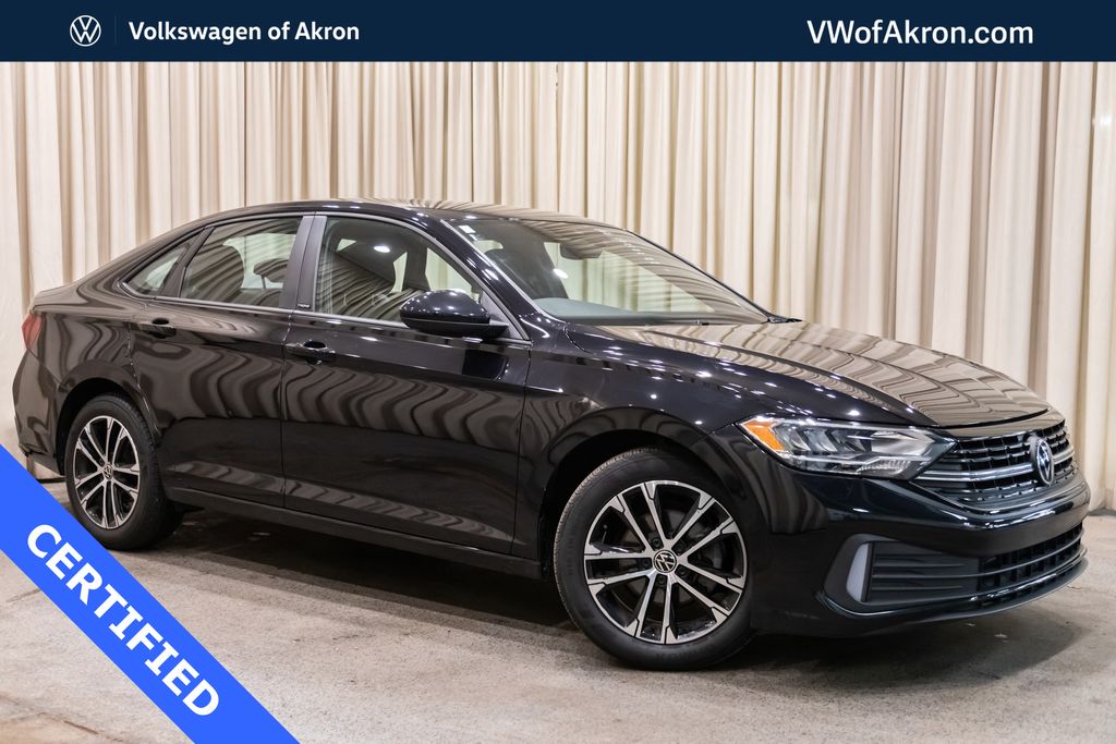 Deep Black Pearl 2024 Volkswagen Jetta Sport FWD Sedan Front-Wheel Drive 8-Speed Automatic