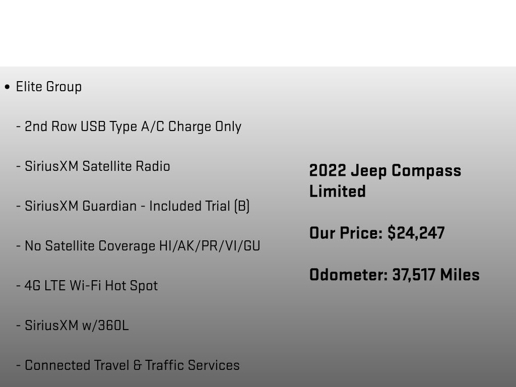2022 Jeep Compass Limited Gray at Bob Ruth Ford