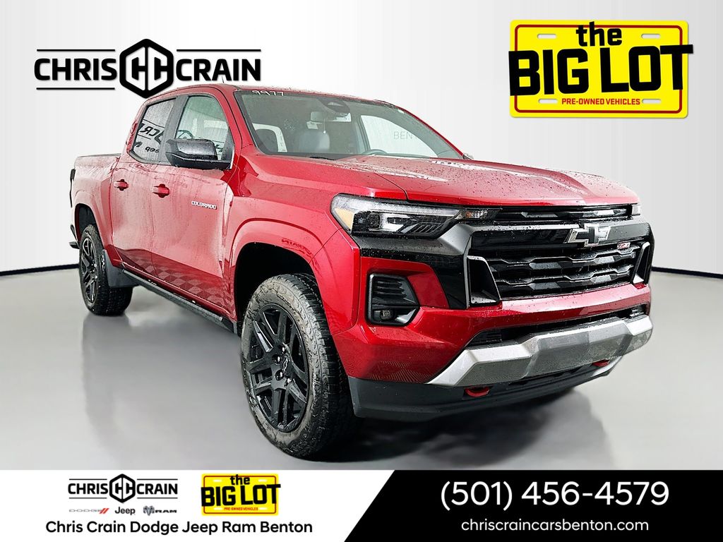 Radiant Red 2025 Chevrolet Colorado Z71 Crew Cab 4WD Pickup Truck Four-Wheel Drive Automatic