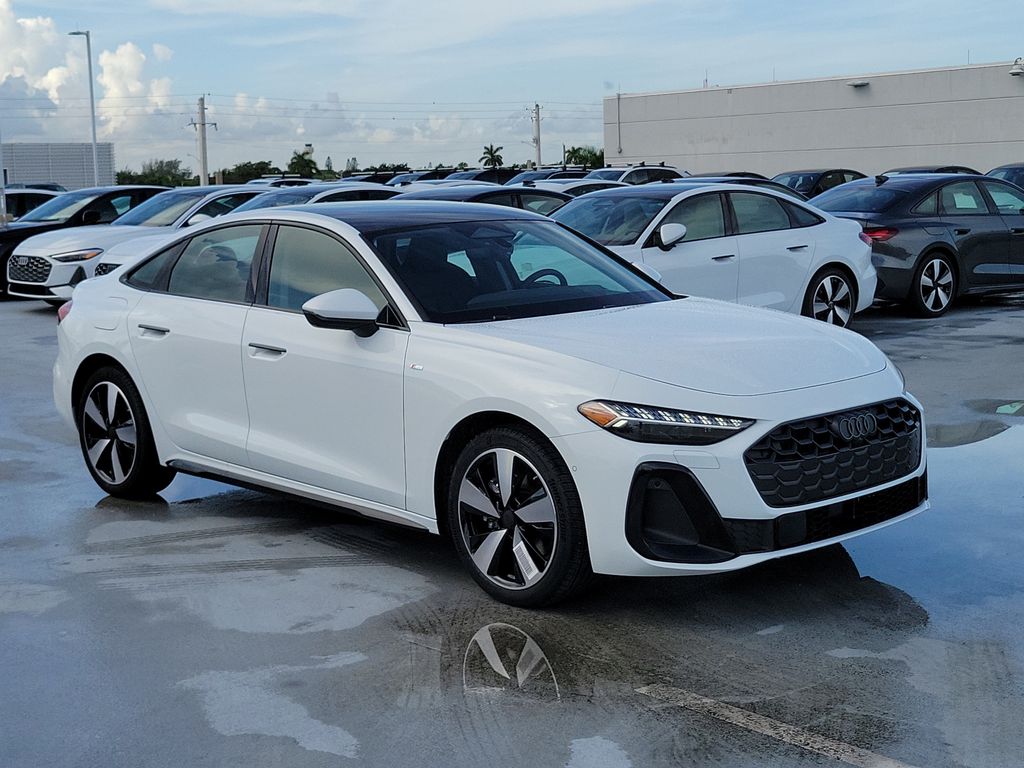 Glacier White Metallic 2026 Audi A5 Coupe 7-Speed Automatic