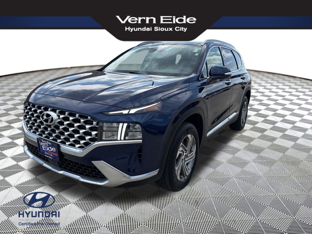 Stormy Blue 2022 Hyundai Santa Fe SUV / Crossover All-Wheel Drive 8-Speed Automatic