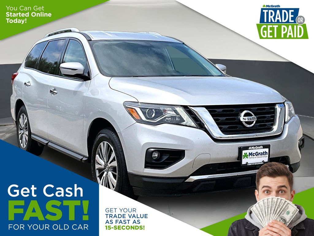 Brilliant Silver Metallic 2019 Nissan Pathfinder SUV / Crossover Four-Wheel Drive Continuously Variable Transmission