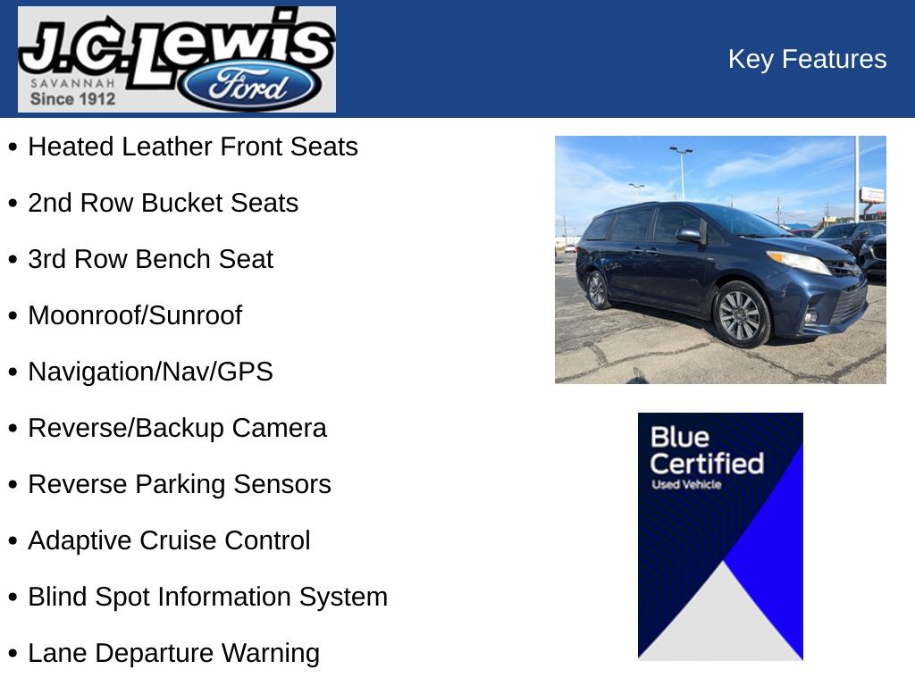 2018 Toyota Sienna XLE Premium 7 Passenger