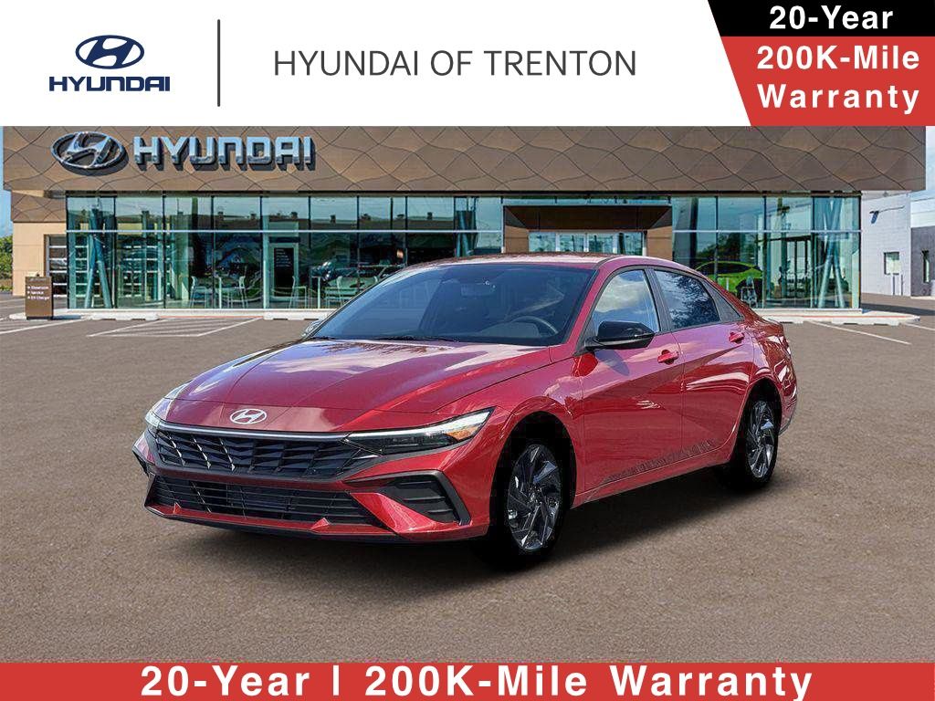 Ultimate Red 2026 Hyundai Elantra Sedan Front-Wheel Drive Continuously Variable Transmission