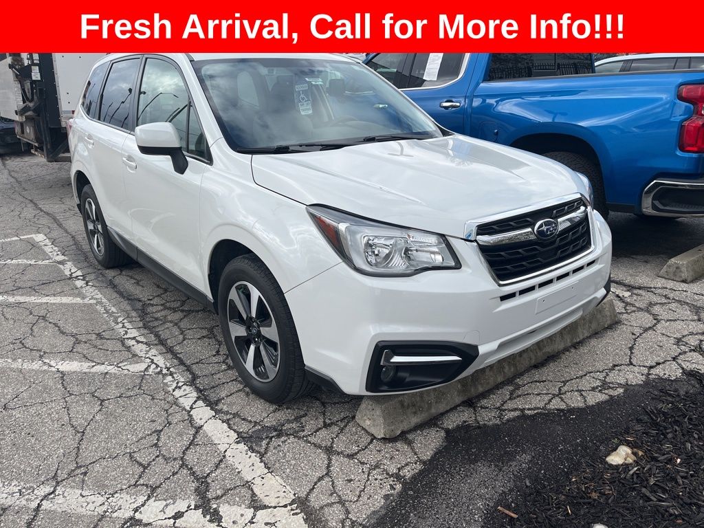 Crystal White Pearl 2018 Subaru Forester 2.5i Premium SUV / Crossover All-Wheel Drive Continuously Variable Transmission