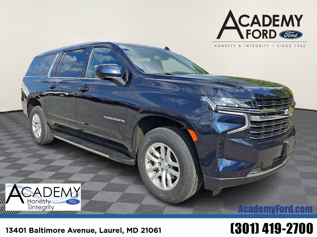 Midnight Blue Metallic 2022 Chevrolet Suburban SUV / Crossover Four-Wheel Drive