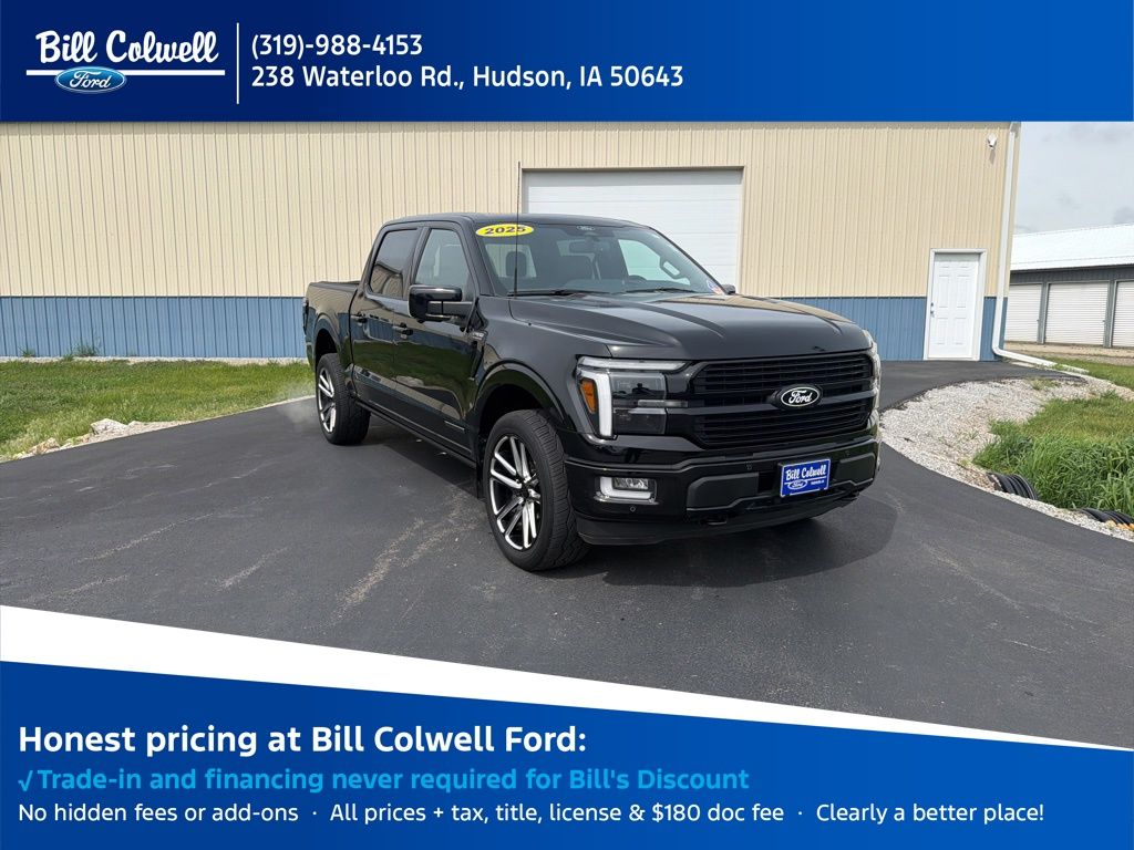 Agate Black Metallic 2025 Ford F-150 Pickup Truck Four-Wheel Drive Automatic