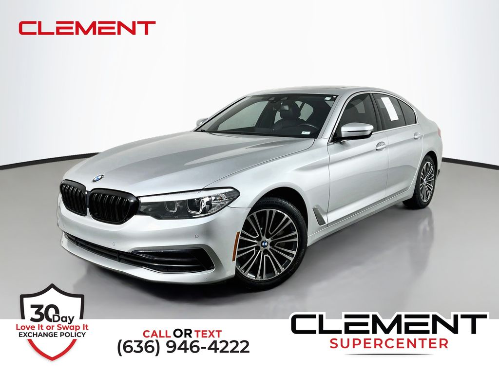 Glacier Silver Metallic 2019 BMW 5 Series Sedan All-Wheel Drive 8-Speed Automatic