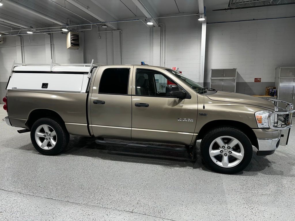 Brown (Light Khaki Metallic Clearcoat) 2008 Dodge RAM 1500 SLT Quad Cab 4WD Pickup Truck Four-Wheel Drive 5-Speed Automatic