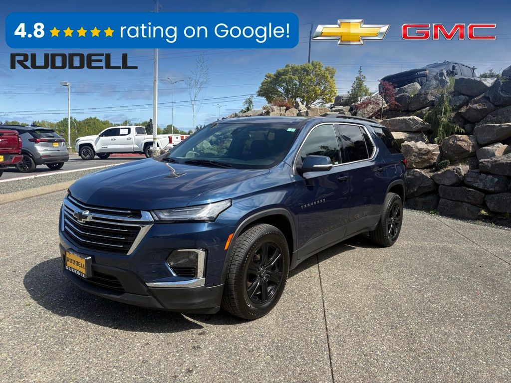 Northsky Blue Metallic 2022 Chevrolet Traverse LT Cloth AWD SUV / Crossover Four-Wheel Drive 9-Speed Automatic