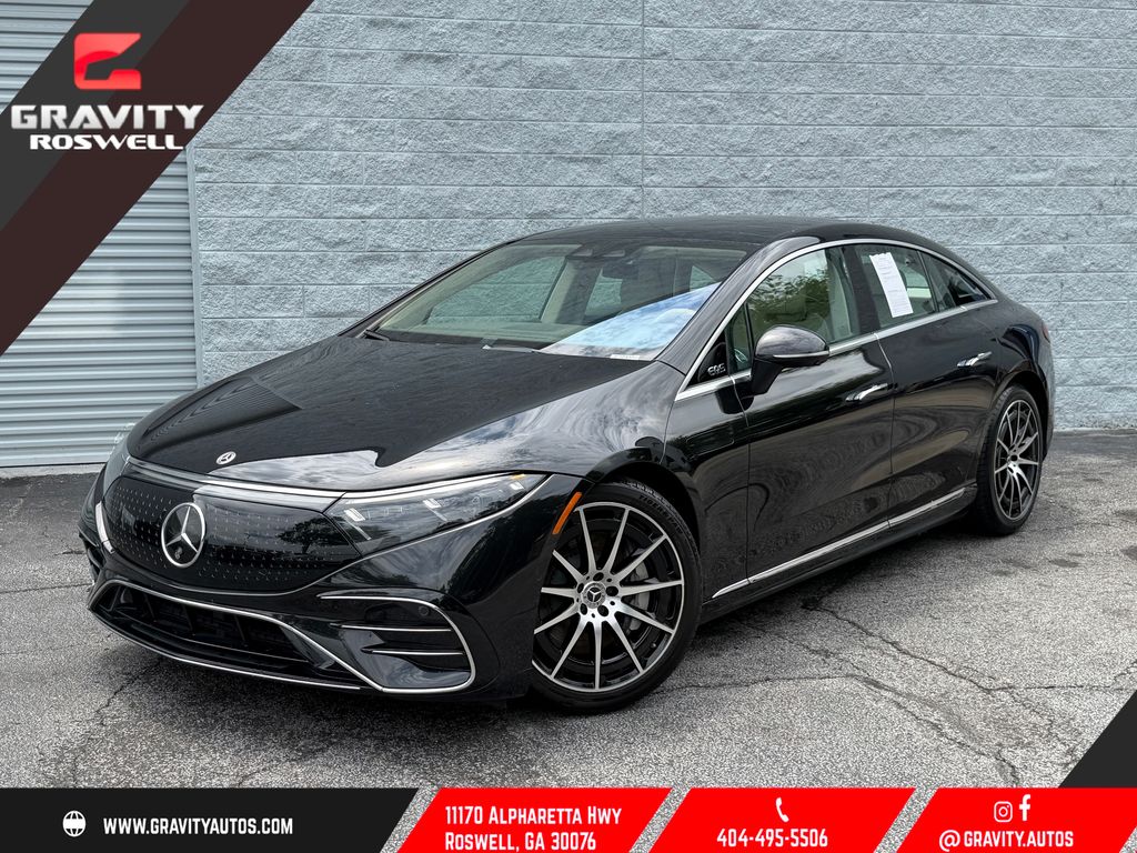 Black 2023 Mercedes-Benz EQS Sedan All-Wheel Drive 1-Speed Automatic