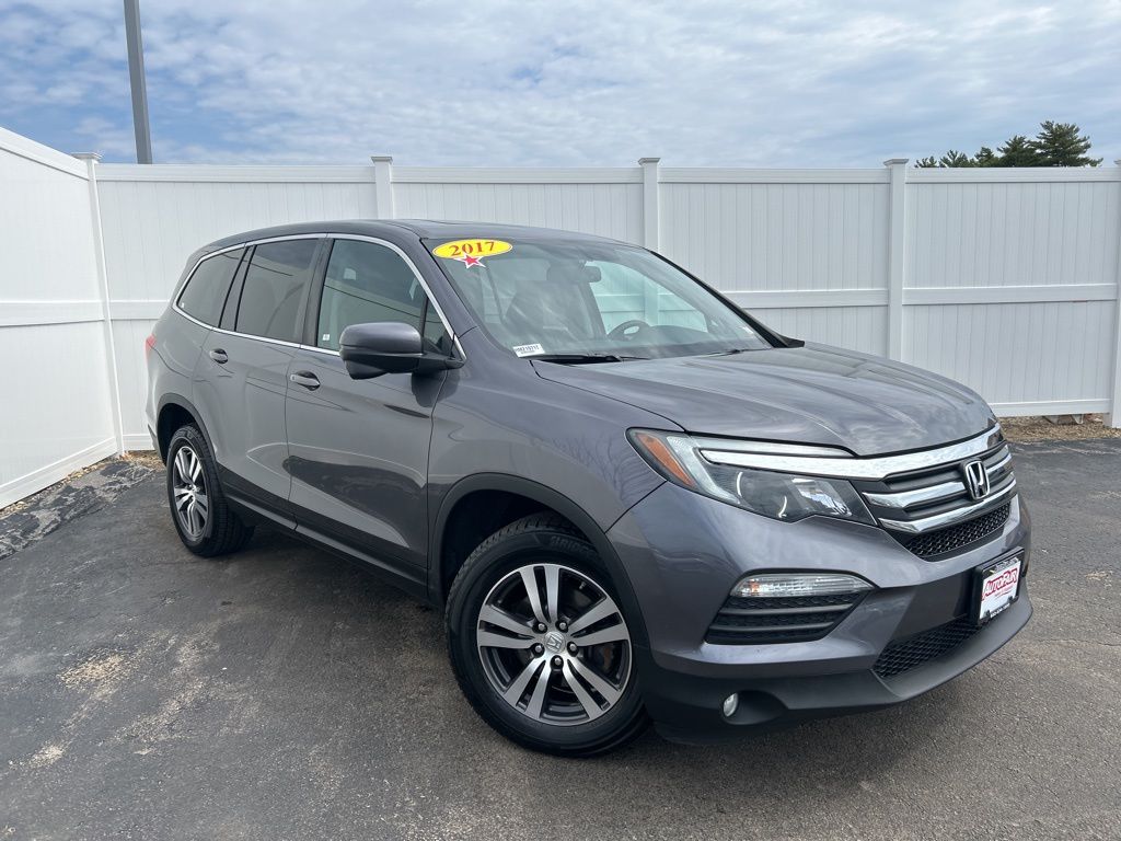 Gray (Modern Steel Metallic) 2017 Honda Pilot EX-L AWD SUV / Crossover All-Wheel Drive 6-Speed Automatic