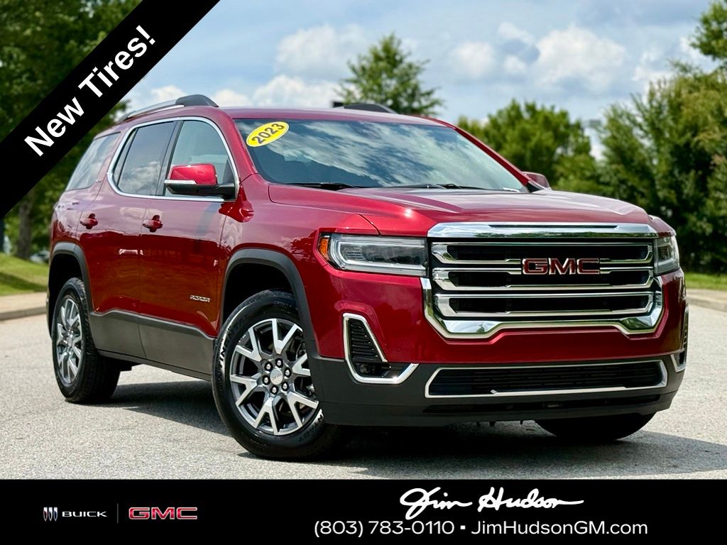 Volcanic Red 2023 GMC Acadia SUV / Crossover Front-Wheel Drive 9-Speed Automatic