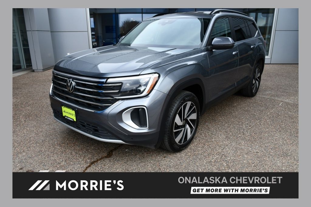 Silver Mist Metallic 2025 Volkswagen Atlas SE 4Motion with Technology SUV / Crossover All-Wheel Drive 8-Speed Automatic