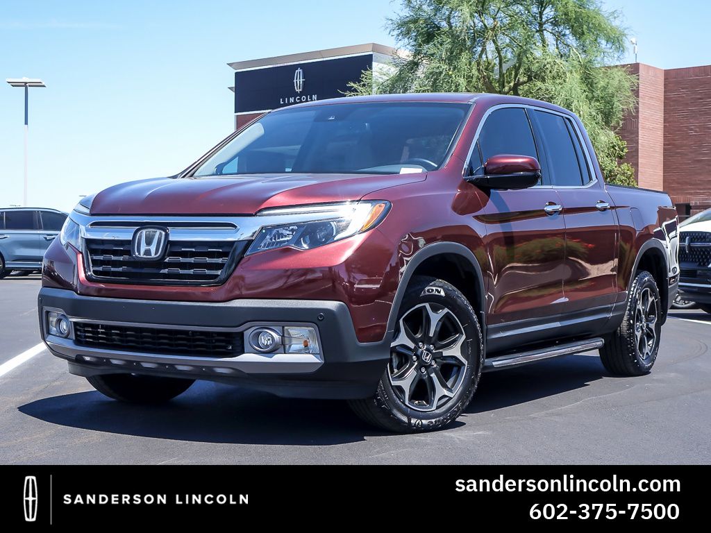 Red (Deep Scarlet Pearl) 2019 Honda Ridgeline Pickup Truck All-Wheel Drive 6-Speed Automatic