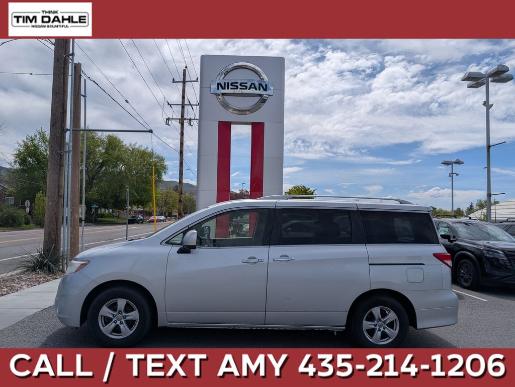 Brilliant Silver 2016 Nissan Quest SV Minivan Front-Wheel Drive Continuously Variable Transmission