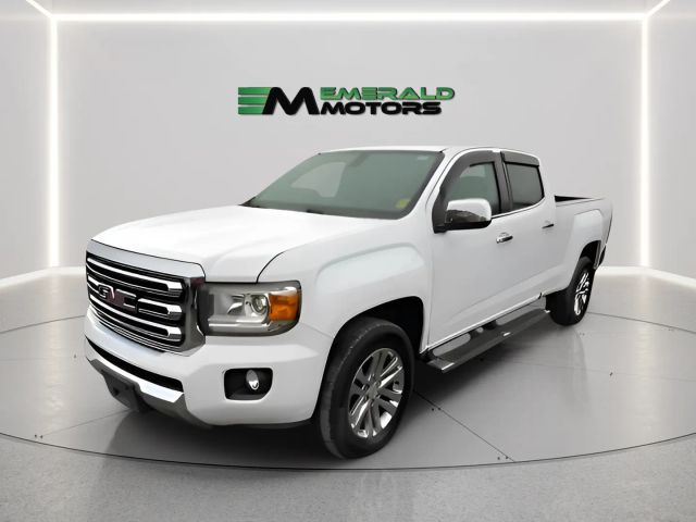 White 2017 GMC Canyon SLT Crew Cab 4WD Pickup Truck Four-Wheel Drive 8-Speed Automatic