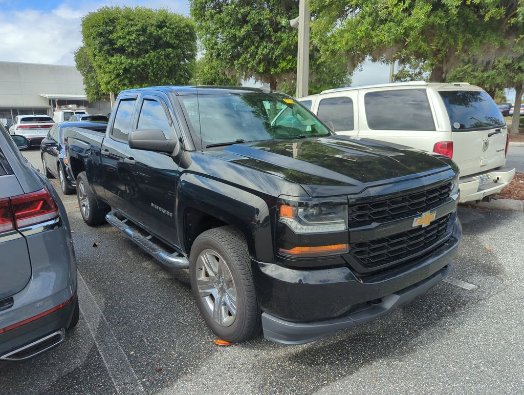 Black 2017 Chevrolet Silverado 1500 Custom Double Cab RWD Pickup Truck 4X2 6-Speed Automatic Overdrive