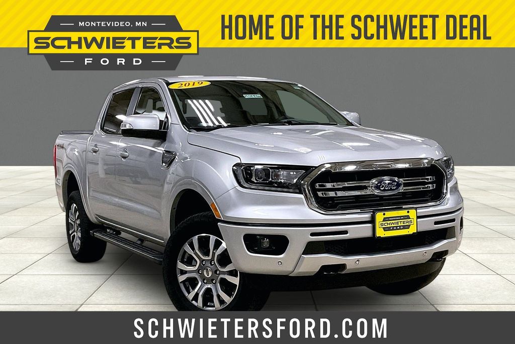 Ingot Silver 2019 Ford Ranger Pickup Truck Four-Wheel Drive Automatic