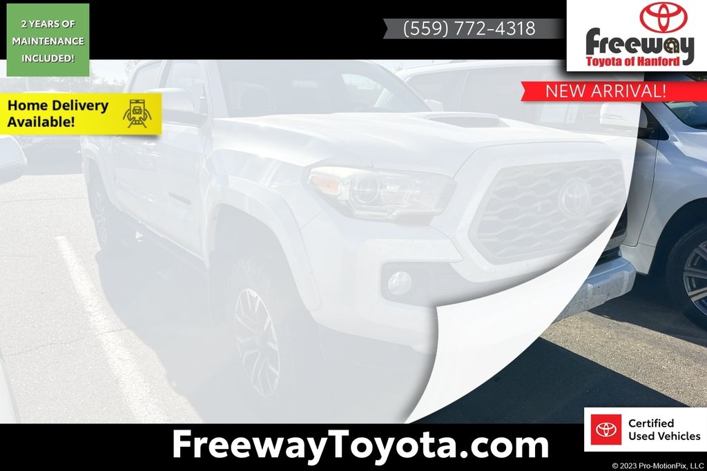 Pearl 2021 Toyota Tacoma Pickup Truck Four-Wheel Drive 6-Speed Automatic