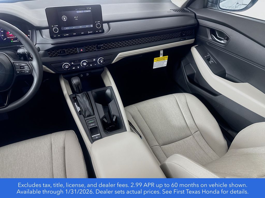 New Car 2025 Honda Accord  Lx For Sale Under $30,000 In Austin, Texas