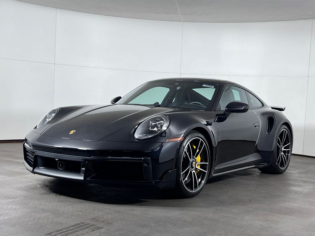 Jet Black Metallic 2025 Porsche 911 Turbo S Coupe AWD Coupe All-Wheel Drive 8-Speed Automatic