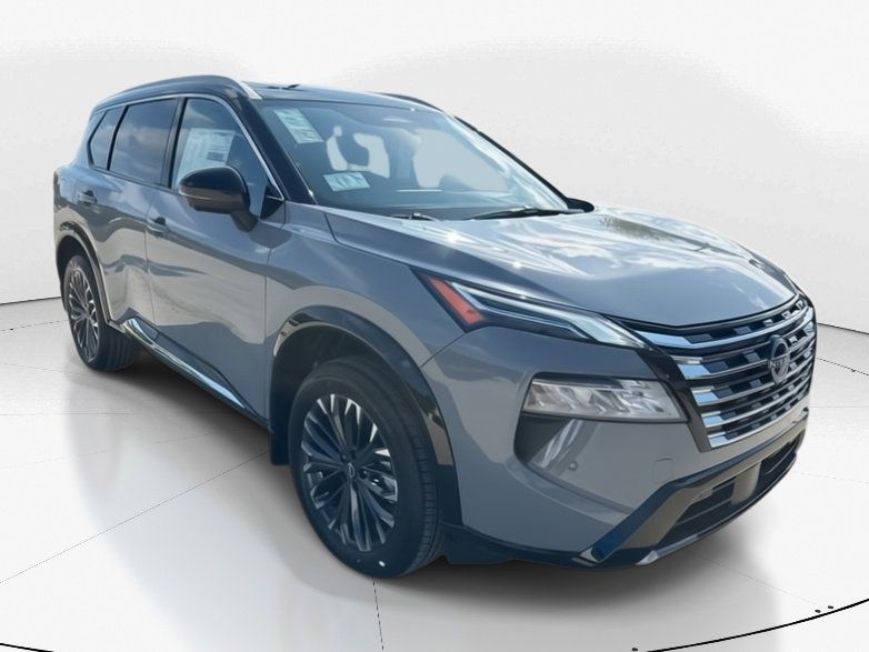 2025 Boulder Gray Pearl/Super Black Nissan Rogue Platinum FWD SUV