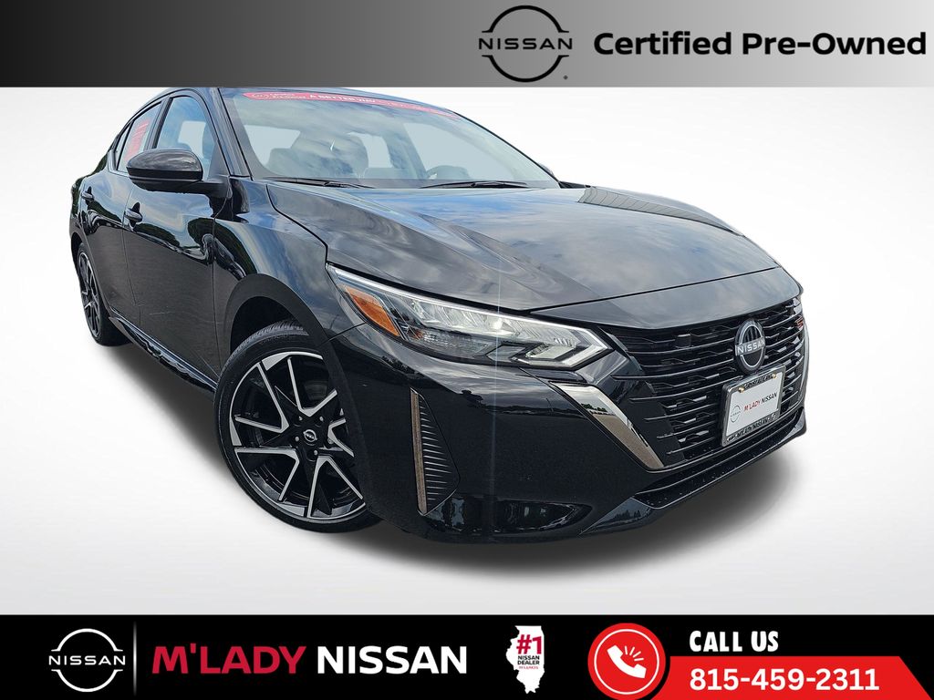 Super Black 2025 Nissan Sentra Sedan Front-Wheel Drive Continuously Variable Transmission