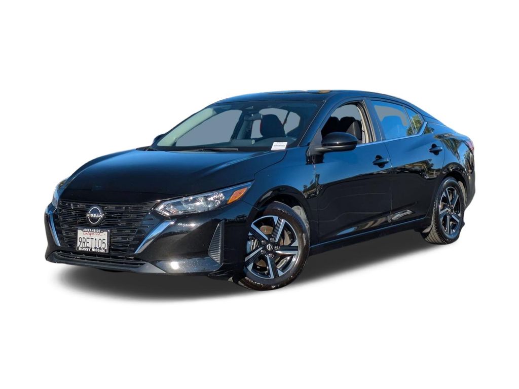 Super Black 2025 Nissan Sentra SV FWD Sedan Front-Wheel Drive Continuously Variable Transmission