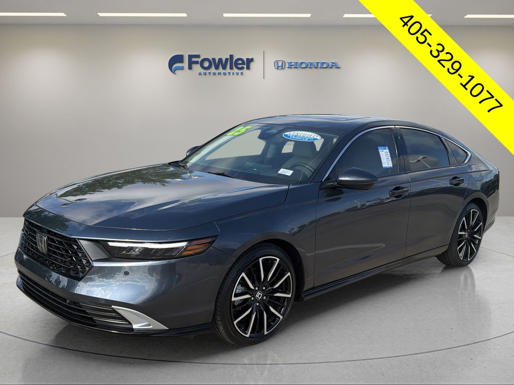 Meteorite Gray Metallic 2025 Honda Accord Hybrid Touring FWD Sedan Front-Wheel Drive Continuously Variable Transmission