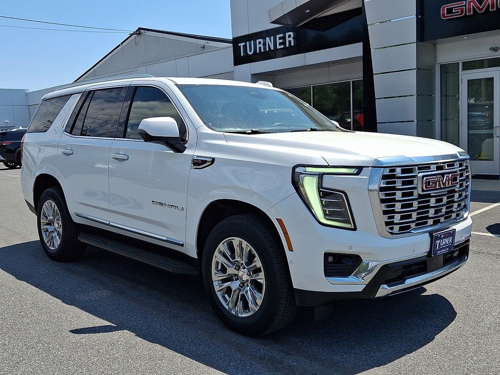 Summit White 2025 GMC Yukon Denali 4WD SUV / Crossover Four-Wheel Drive