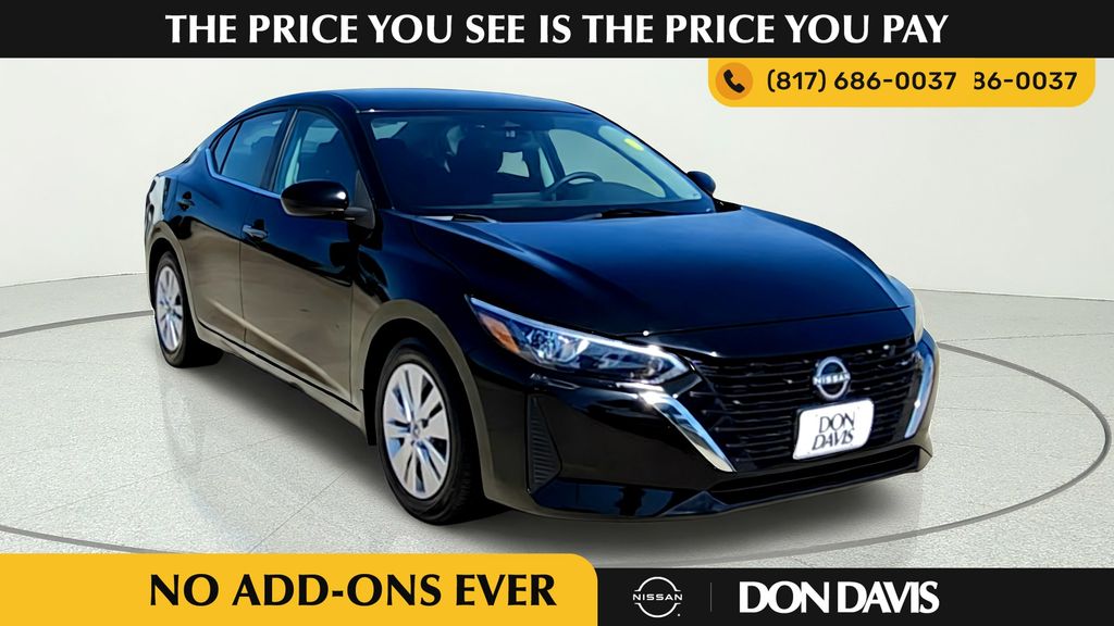 Super Black 2024 Nissan Sentra Sedan Front-Wheel Drive Continuously Variable Transmission
