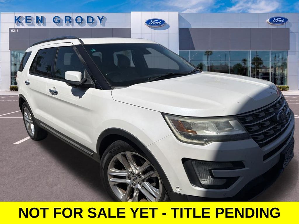 White Platinum Clearcoat Metallic 2016 Ford Explorer SUV / Crossover Front-Wheel Drive 6-Speed Automatic