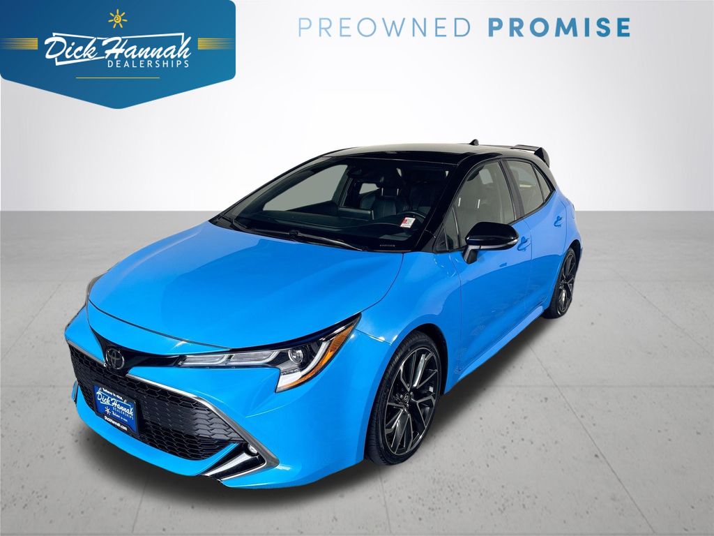 Midnight Black Metallic 2022 Toyota Corolla Hatchback Hatchback Front-Wheel Drive Continuously Variable Transmission