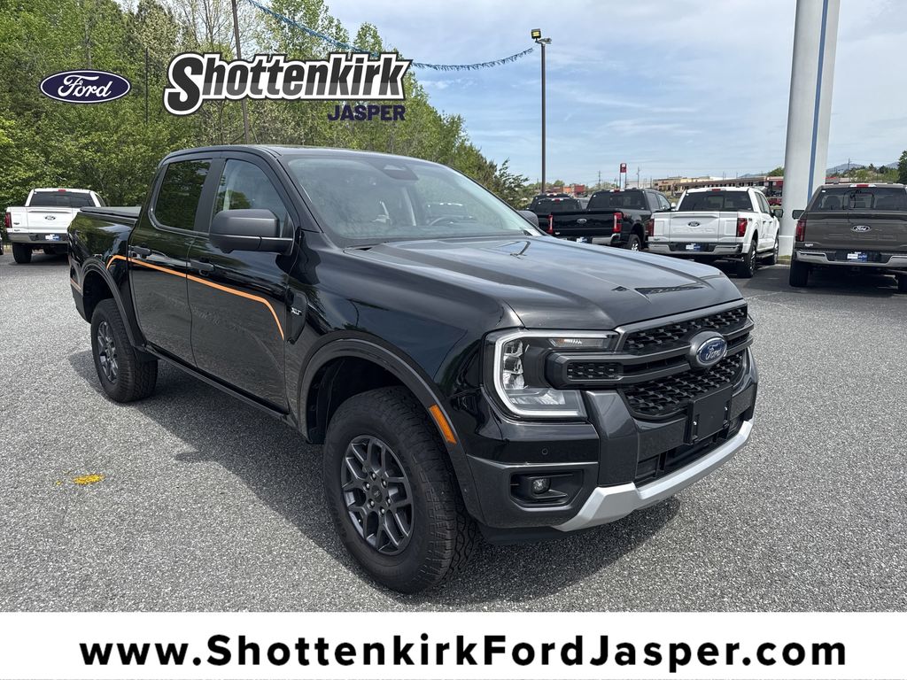 Shadow Black 2024 Ford Ranger Pickup Truck Four-Wheel Drive Automatic