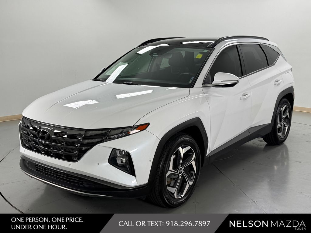 Quartz White 2022 Hyundai Tucson SUV / Crossover Front-Wheel Drive 8-Speed Automatic
