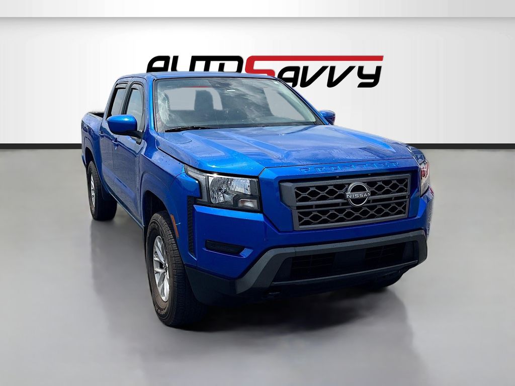 Bluestone Pearl 2024 Nissan Frontier Pickup Truck Four-Wheel Drive 9-Speed Automatic Overdrive