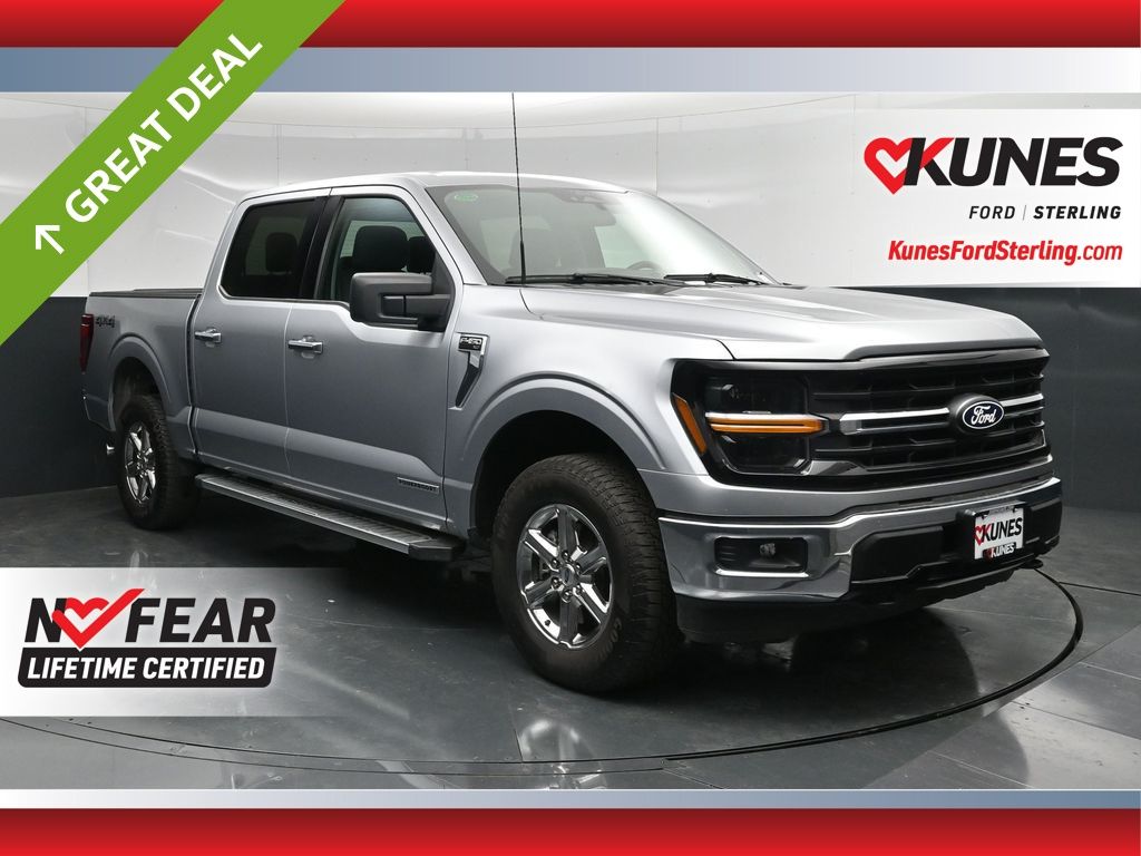 Iconic Silver Metallic 2025 Ford F-150 Pickup Truck Four-Wheel Drive Automatic