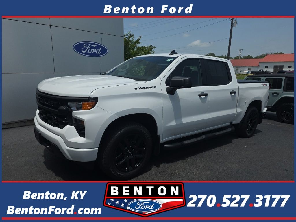White 2024 Chevrolet Silverado 1500 Pickup Truck Four-Wheel Drive 8-Speed Automatic