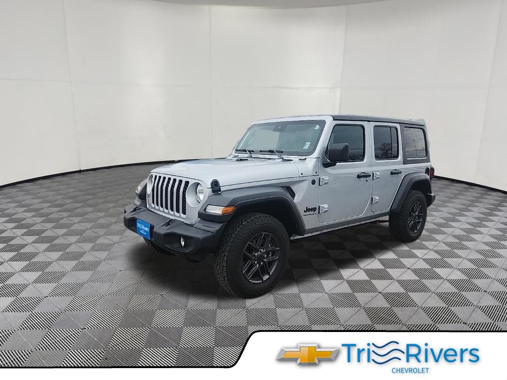 Silver Zynith Clearcoat 2024 Jeep Wrangler Sport S 4-Door 4WD SUV / Crossover Four-Wheel Drive 8-Speed Automatic